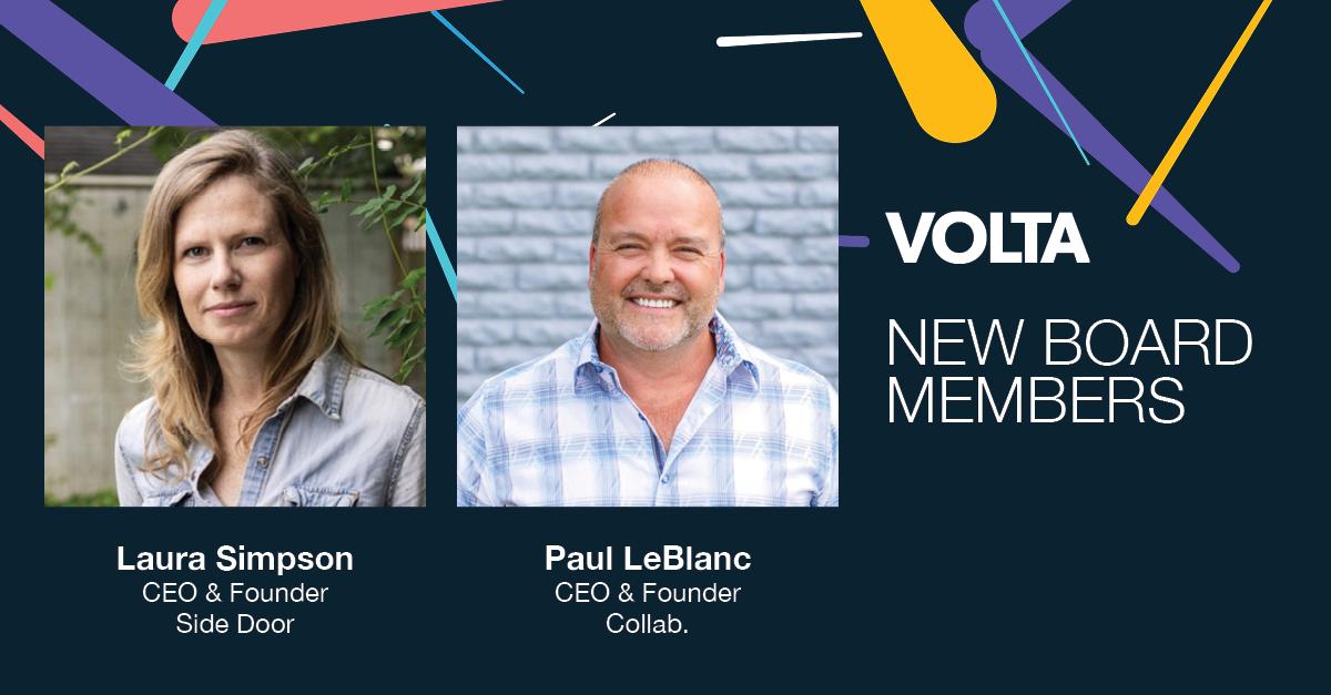 Volta Board Strengthened with Addition of Industry Pioneers Paul LeBlanc and Laura Simpson
